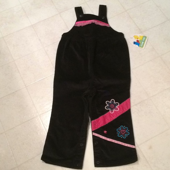 Sesame Street*HP* girls  corduroy bib pant Size 3T - Picture 1 of 8
